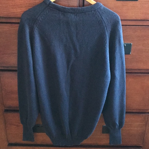 Mens Izod Club American Golf Blue 100% Egyptian Cotton Knit Sweater, Size Small - Picture 9 of 11
